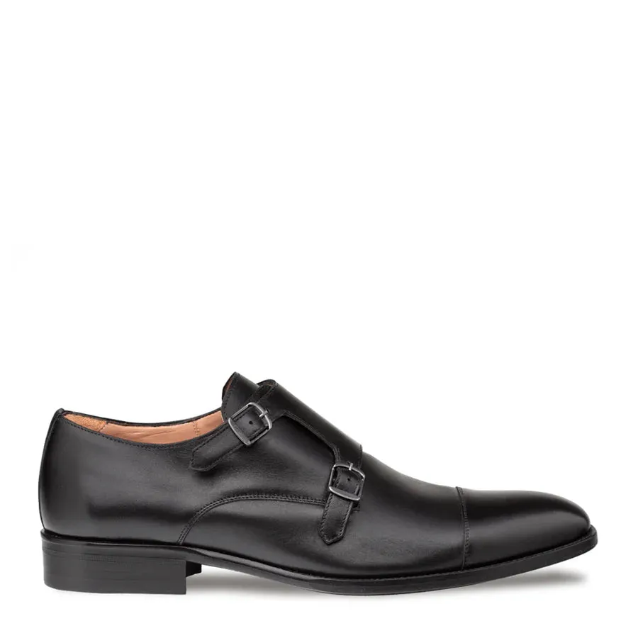 Actore Double Monk Strap-Black | Mezlan