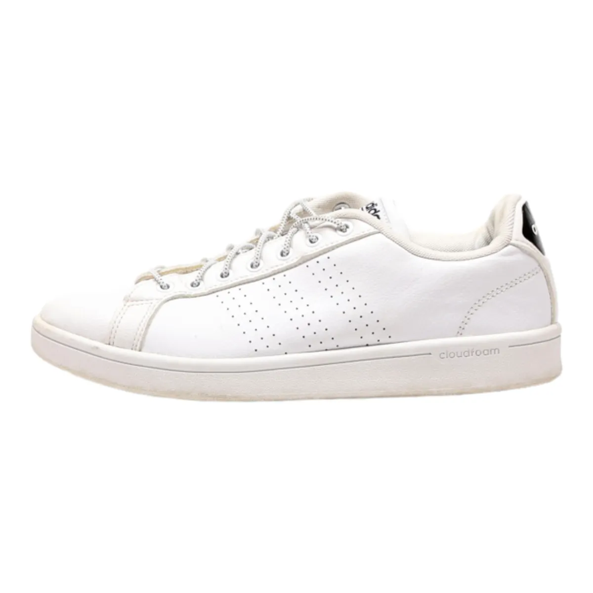 ADIDAS Advantage Clean Sneaker Trainers White Leather Womens UK 6.5