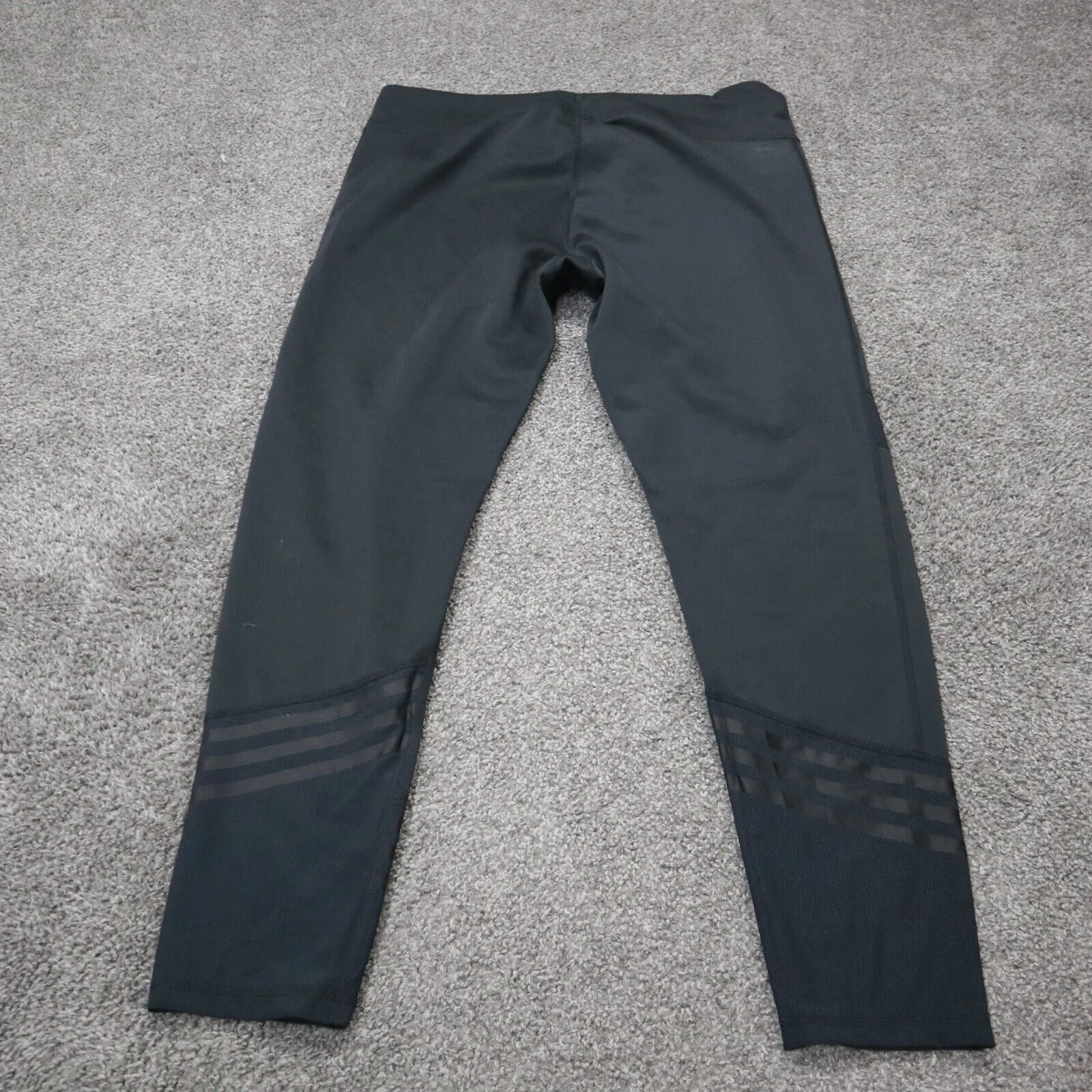 Adidas Womens Activewear Yoga Legging Standard19 Elastic Waist Logo Black SZ XL