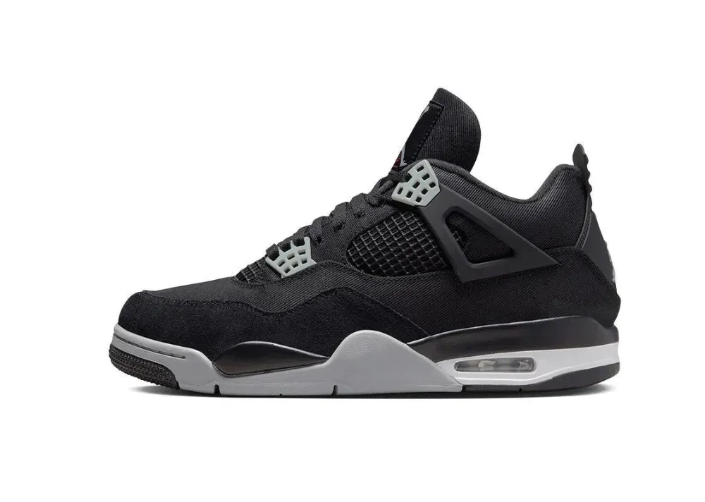 Air Jordan 4 Black Canvas