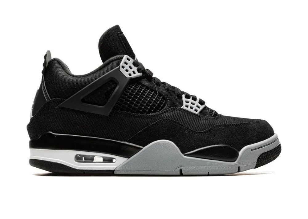 Air Jordan 4 Black Canvas