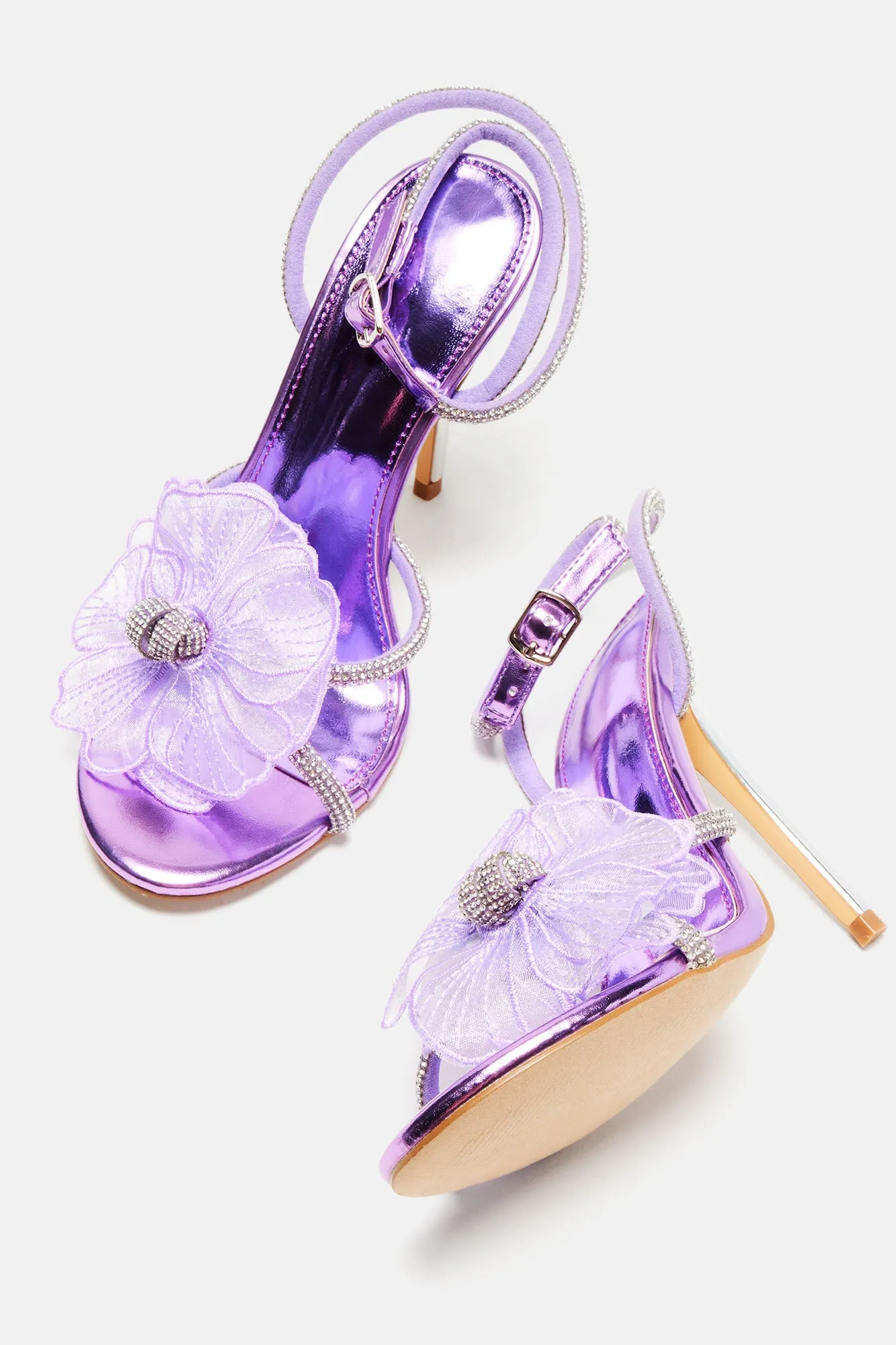 Amozae-Alissa Heeled Sandals - Purple