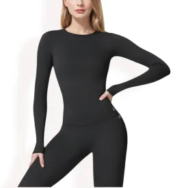 Anna-Kaci Women's Long Sleeve Seamless Activewear Top