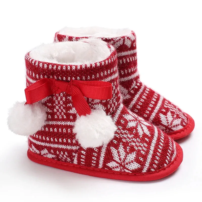 Baby Boys and Girls Anti-Slip Winter Warm Snow Boots