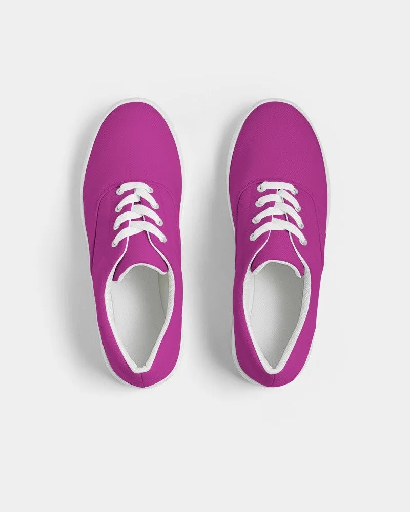 Bright Magenta Purple Women's Canvas Sneakers | Women's | Bright Pure Magenta Purple | C25M100Y0K0