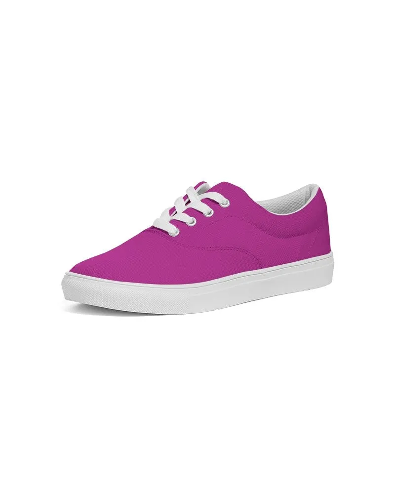 Bright Magenta Purple Women's Canvas Sneakers | Women's | Bright Pure Magenta Purple | C25M100Y0K0