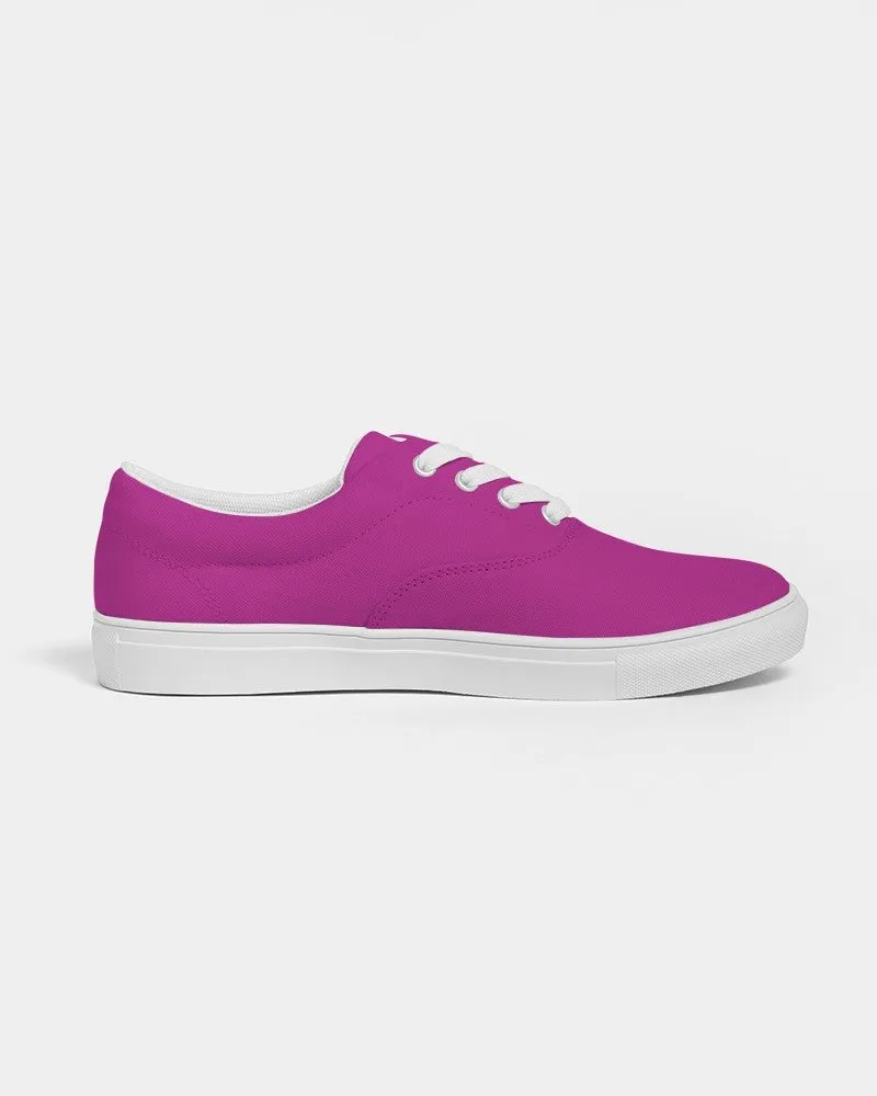 Bright Magenta Purple Women's Canvas Sneakers | Women's | Bright Pure Magenta Purple | C25M100Y0K0