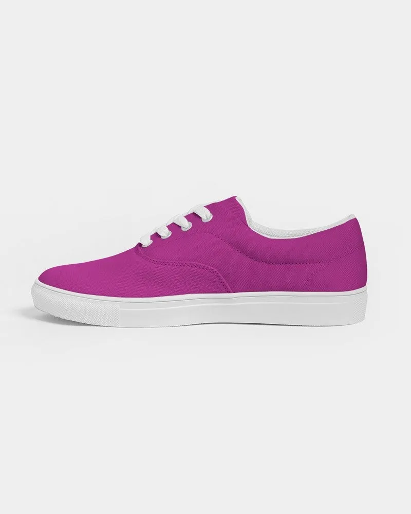 Bright Magenta Purple Women's Canvas Sneakers | Women's | Bright Pure Magenta Purple | C25M100Y0K0