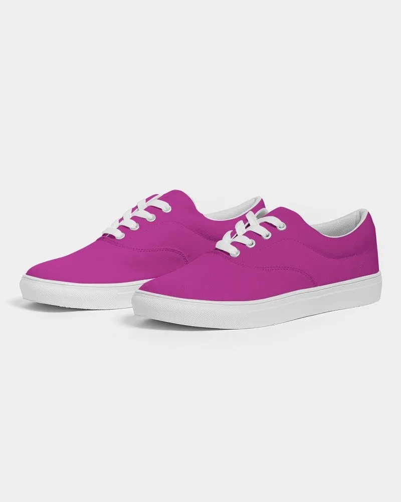 Bright Magenta Purple Women's Canvas Sneakers | Women's | Bright Pure Magenta Purple | C25M100Y0K0