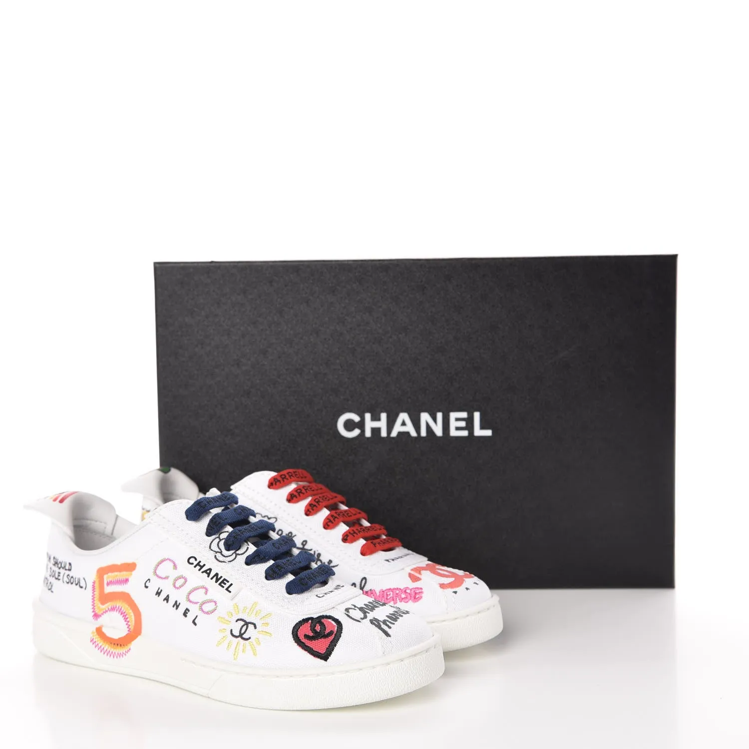 CHANEL X PHARRELL LIMITED EDITION GRAFFITI SNEAKERS