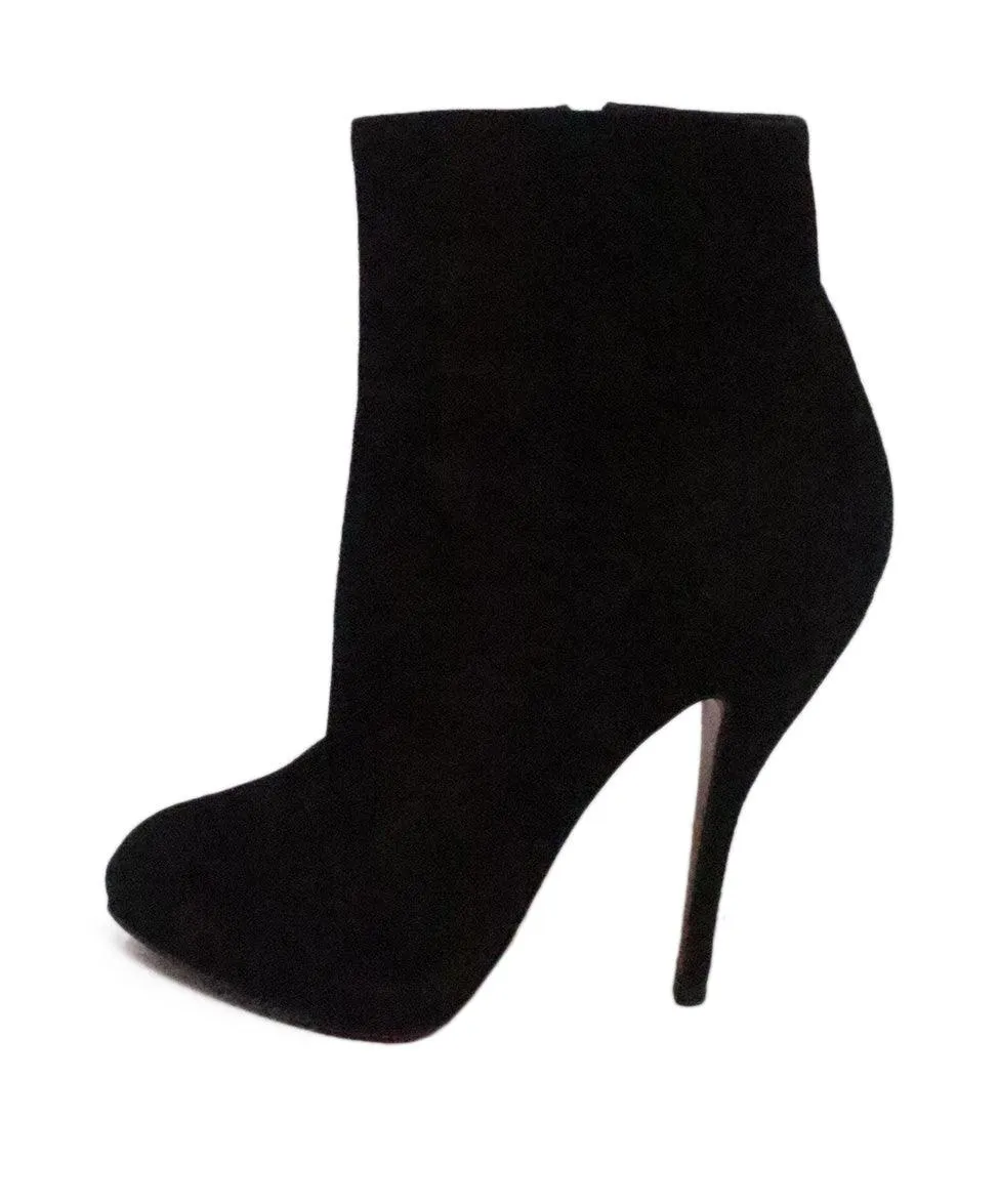 Christian Louboutin Black Suede Booties sz 7.5