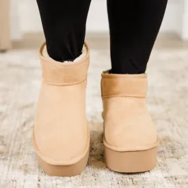 Cozy In Comfort Booties, Oatmeal