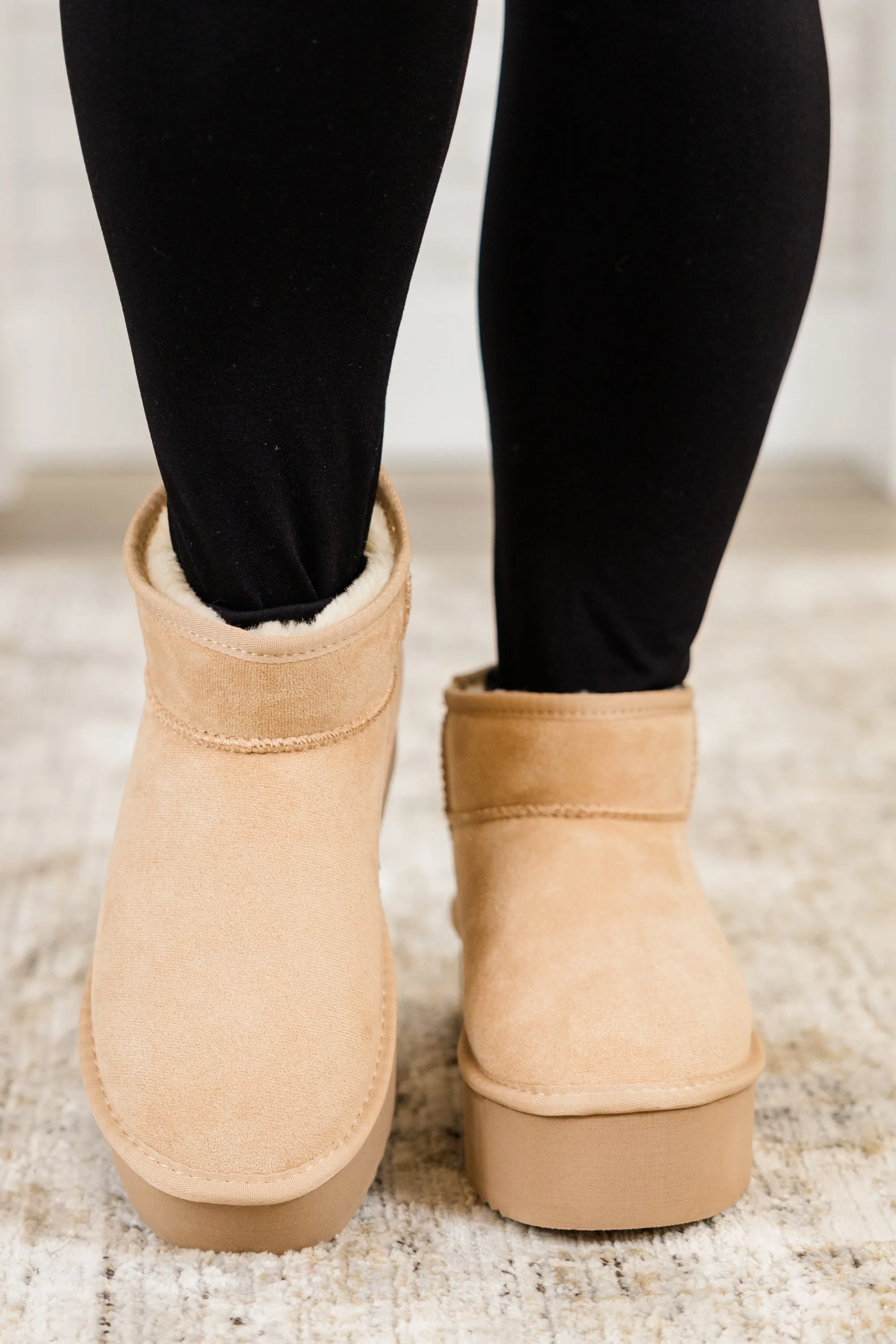 Cozy In Comfort Booties, Oatmeal