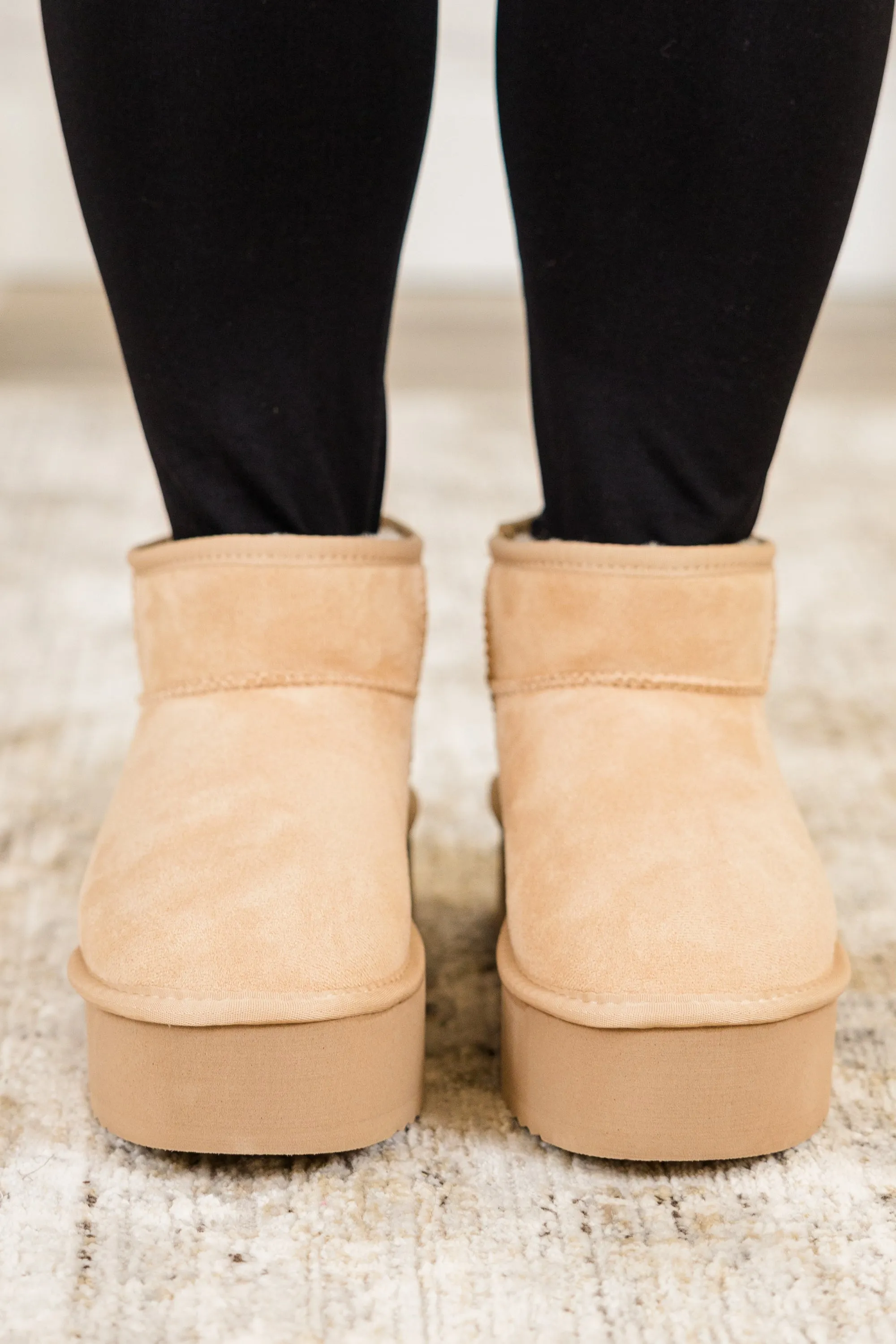 Cozy In Comfort Booties, Oatmeal