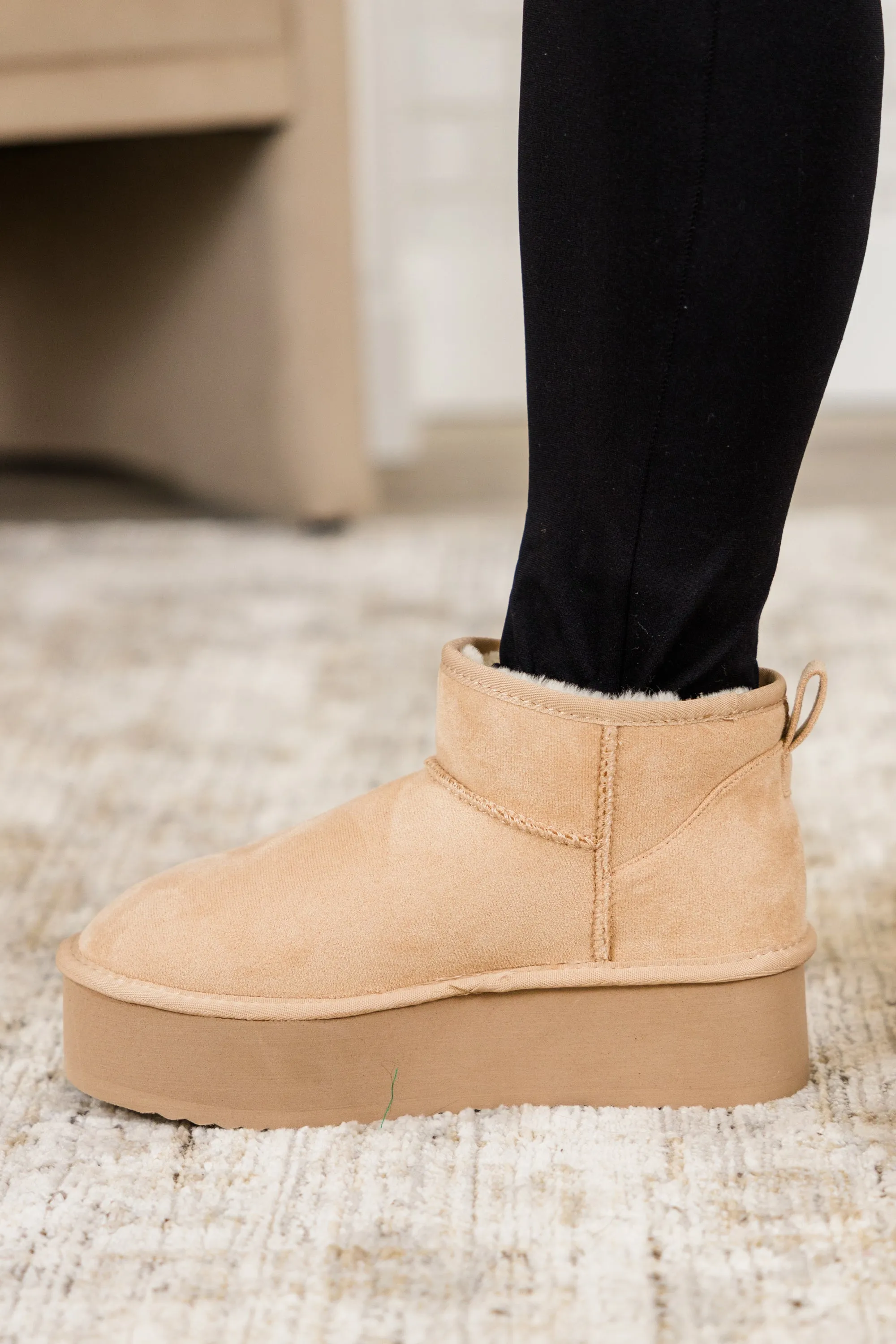 Cozy In Comfort Booties, Oatmeal