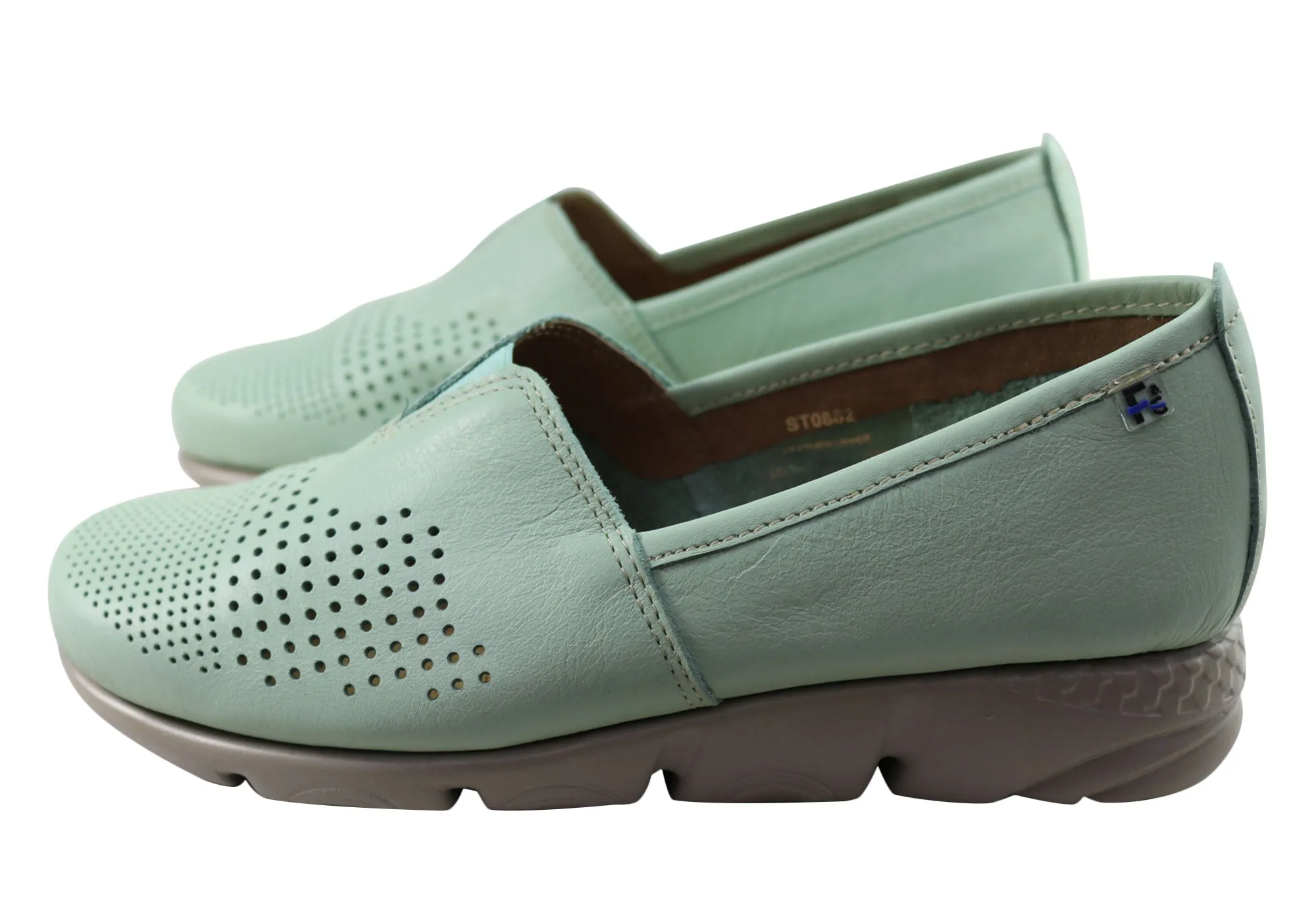 Flex & Go Ambrozia Womens Comfortable Leather Shoes Made In Portugal