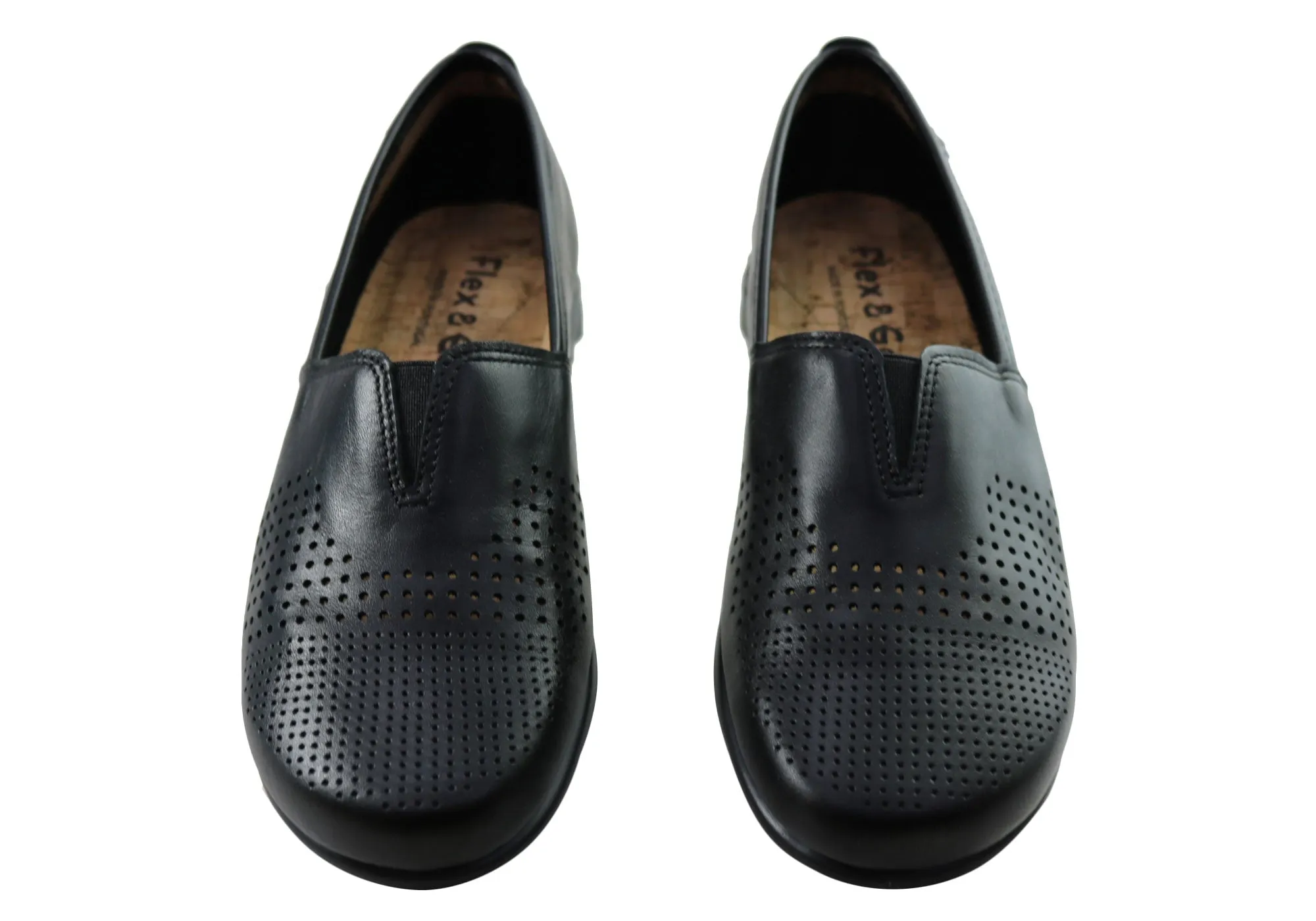 Flex & Go Ambrozia Womens Comfortable Leather Shoes Made In Portugal