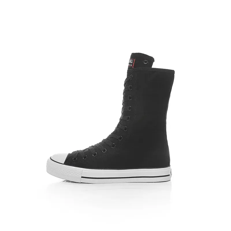 Funki Buys | Boots | Women's Men's Canvas Mid-Calf Sneakers