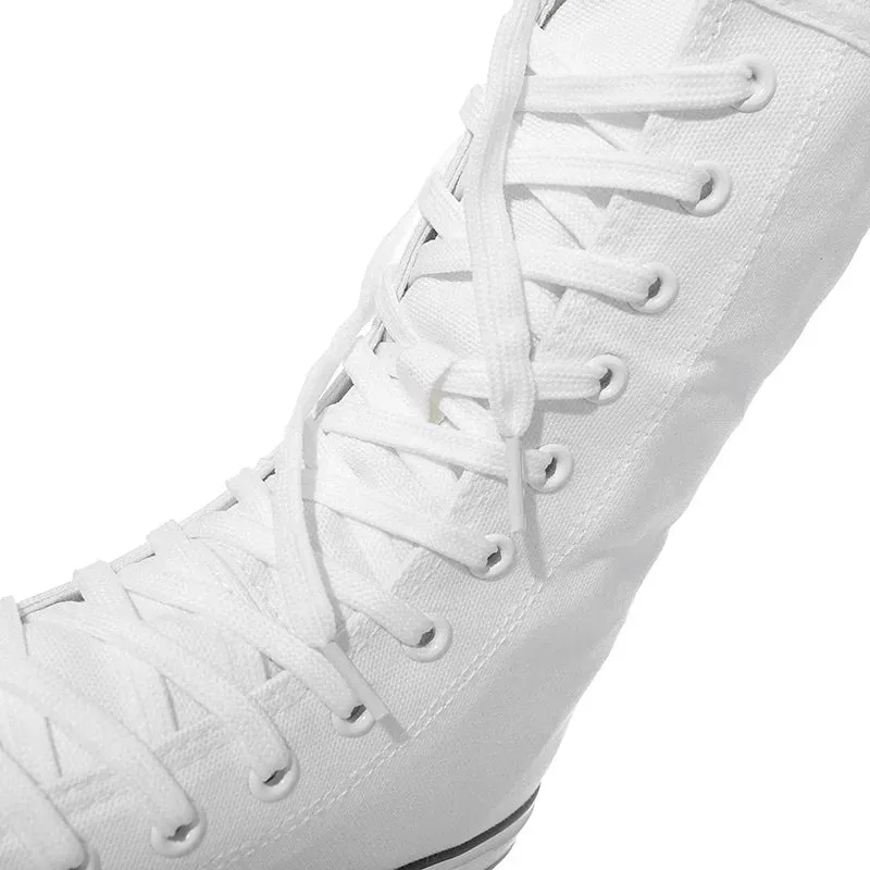 Funki Buys | Boots | Women's Men's Canvas Mid-Calf Sneakers