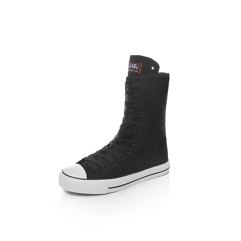 Funki Buys | Boots | Women's Men's Canvas Mid-Calf Sneakers