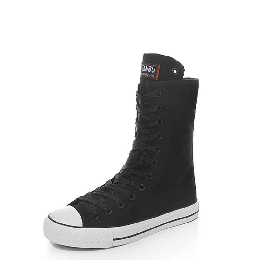 Funki Buys | Boots | Women's Men's Canvas Mid-Calf Sneakers