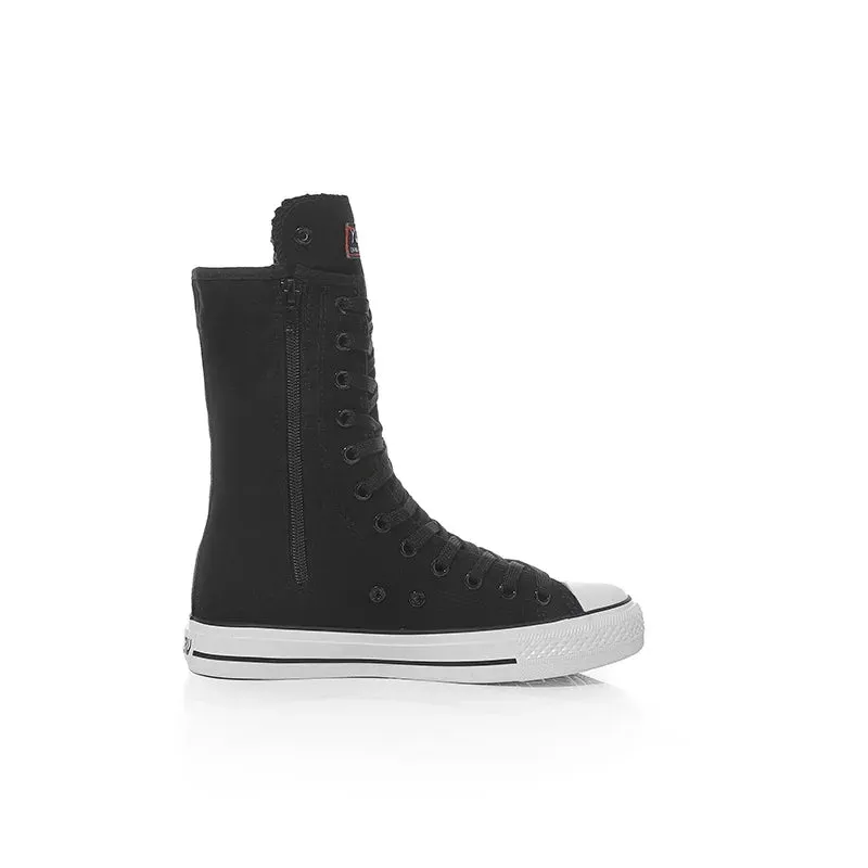 Funki Buys | Boots | Women's Men's Canvas Mid-Calf Sneakers