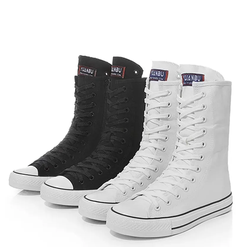 Funki Buys | Boots | Women's Men's Canvas Mid-Calf Sneakers