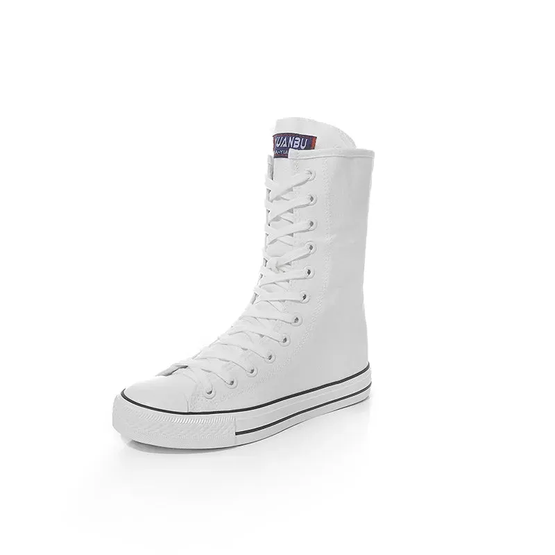 Funki Buys | Boots | Women's Men's Canvas Mid-Calf Sneakers