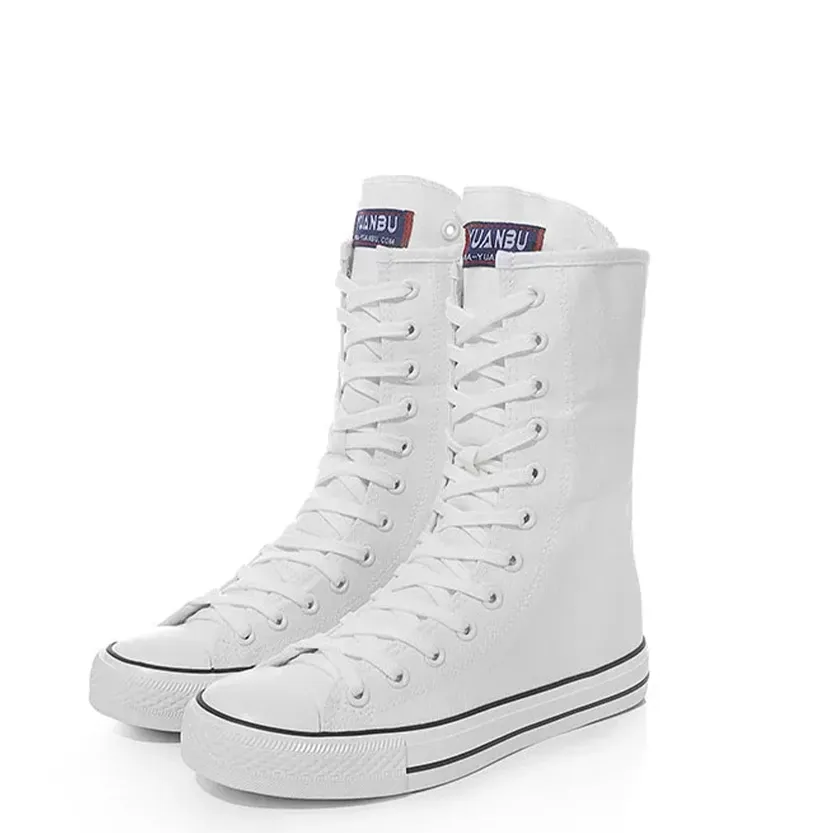 Funki Buys | Boots | Women's Men's Canvas Mid-Calf Sneakers