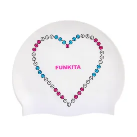 Funkita Silicone Swim Cap | Heart Rope