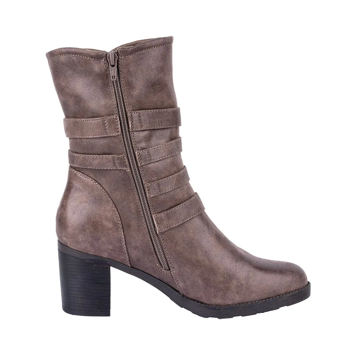 Gaia Baretraps Ankle Boots Mid-Calf Leather Brown Colour For Women