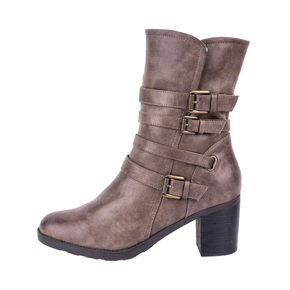 Gaia Baretraps Ankle Boots Mid-Calf Leather Brown Colour For Women