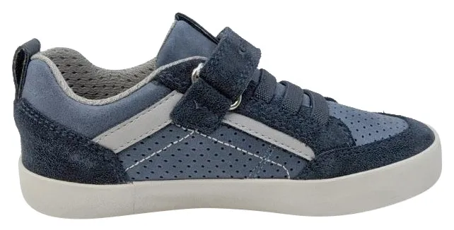 Geox Boy's and Girl's Kilwi Navy Grey Sneaker