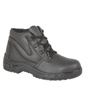 Grafters Grain Leather Padded Ankle Safety Toe Cap Boots