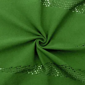 Grass Green Famous Make Yoga Abstract Activewear Knit Fabric