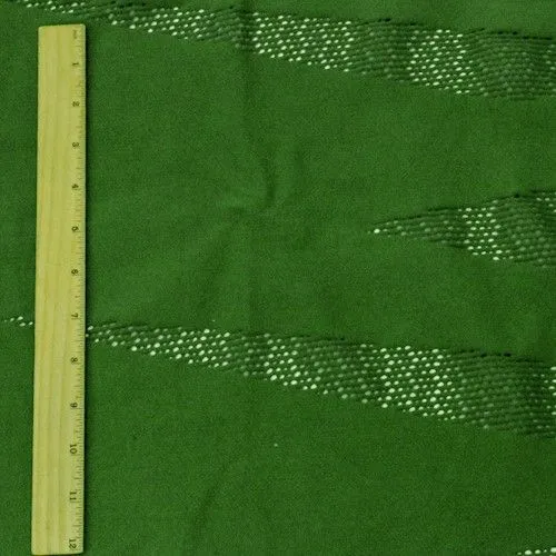 Grass Green Famous Make Yoga Abstract Activewear Knit Fabric