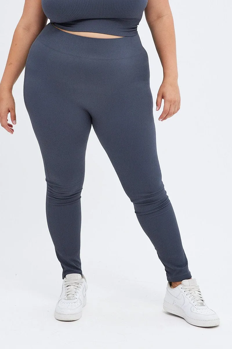 Grey Leggings Activewear