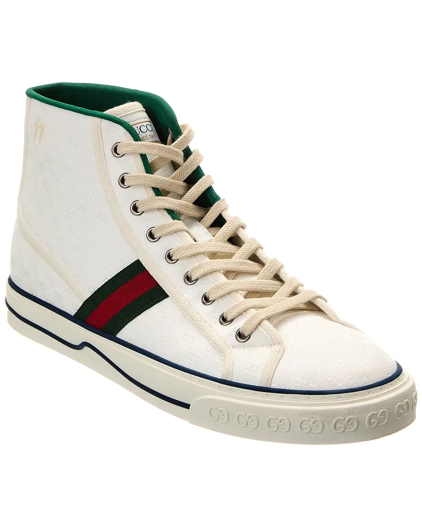 Gucci Tennis 1977 GG Canvas High-Top Sneaker