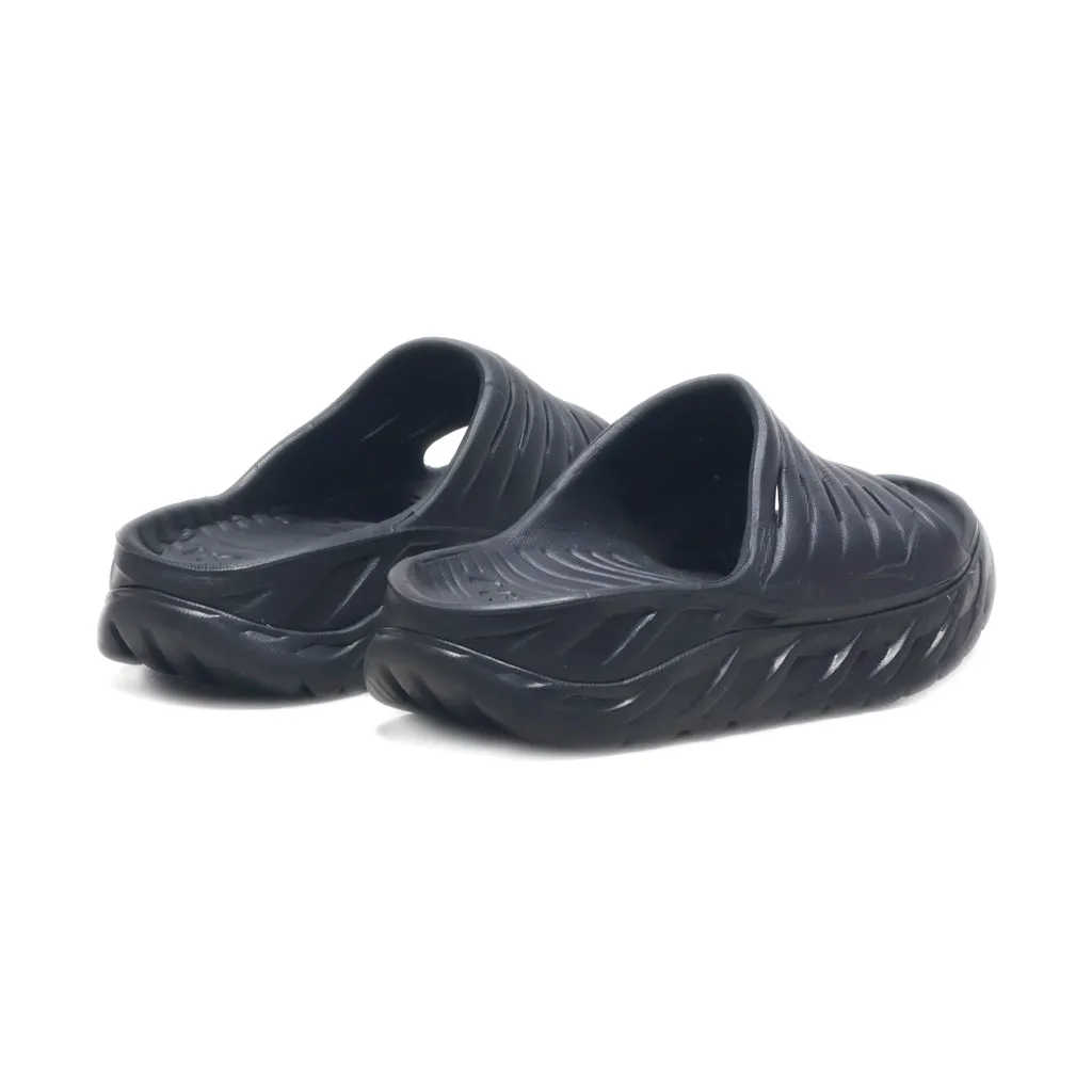 Hoka One One Flat Sandals Rubber Black Colour For Kids