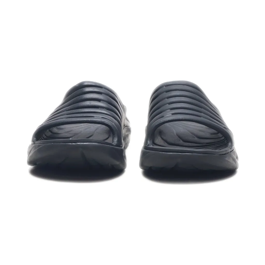 Hoka One One Flat Sandals Rubber Black Colour For Kids