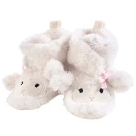 Hudson Baby Cozy Fleece and Sherpa Booties, Girl Lamb