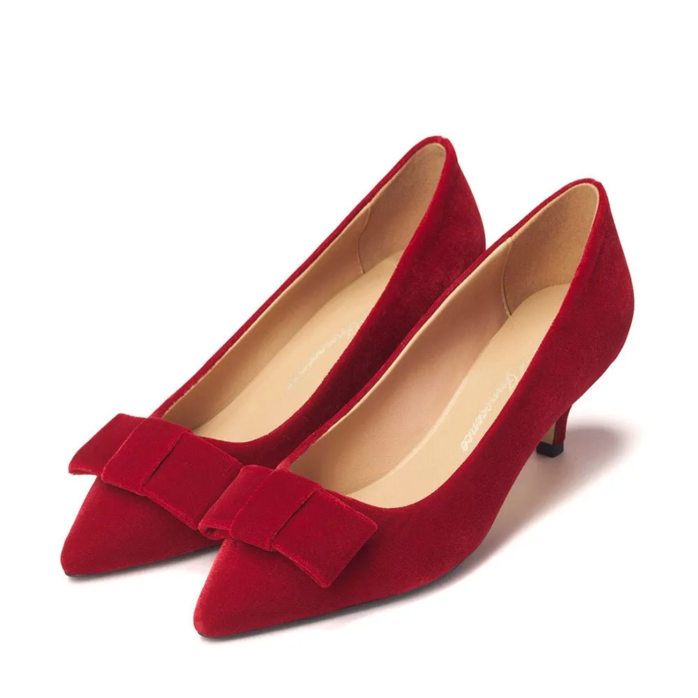 Jacqueline Velvet Red