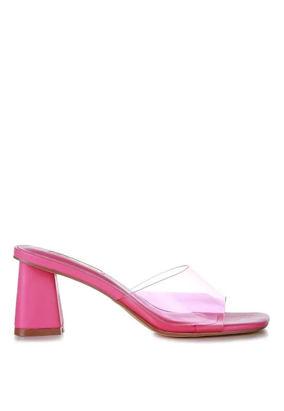 la Flirt - Clear Strap Sandals For Women