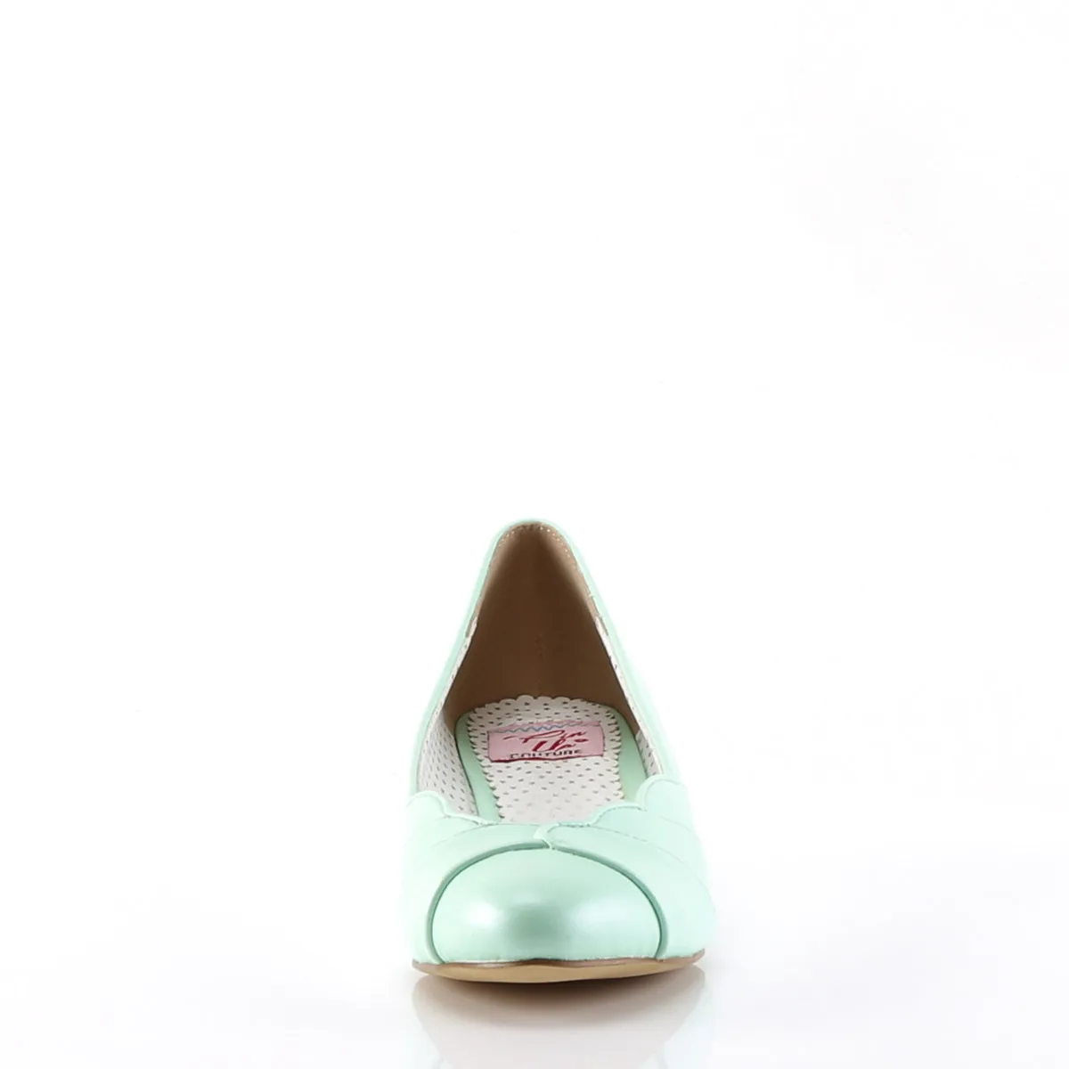 LULU-05 Pin Up Couture Jackie Mint Faux Leather Sexy Single Soles (Retro Heels)