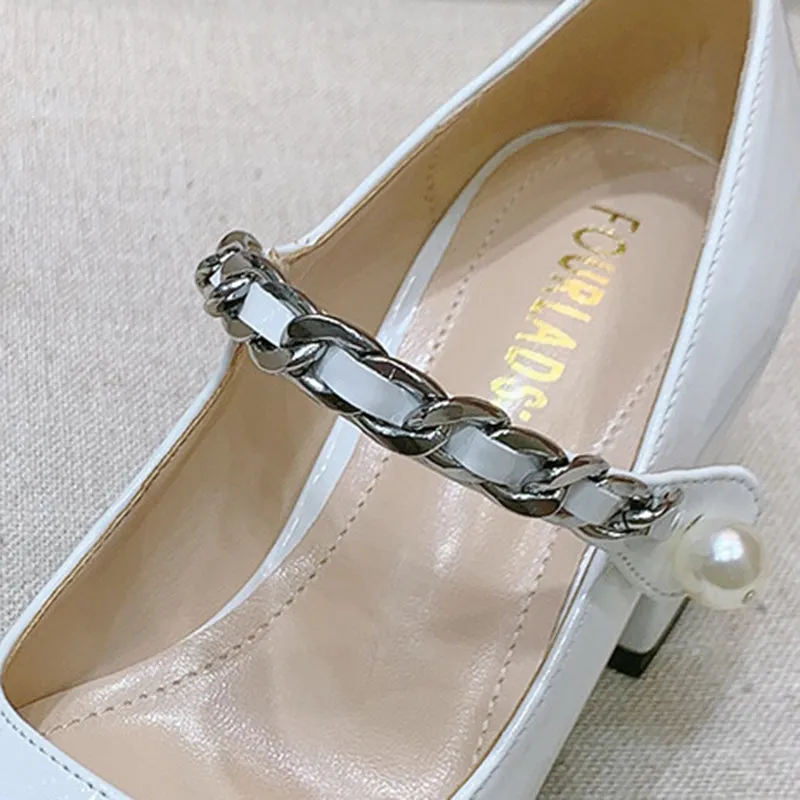 Luxury  Wedding Shoes Mary Jane Sandals