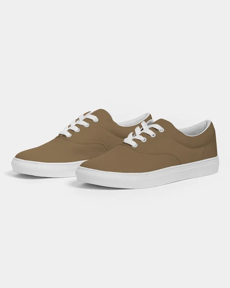 Medium Dark Orange Brown Women's Canvas Sneakers | Women's | Medium Dark Pastel Orange Brown | C0M30Y60K60