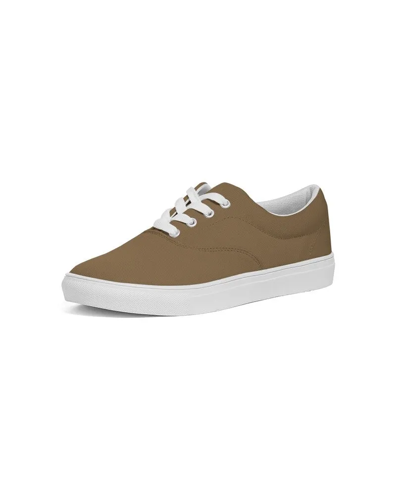 Medium Dark Orange Brown Women's Canvas Sneakers | Women's | Medium Dark Pastel Orange Brown | C0M30Y60K60