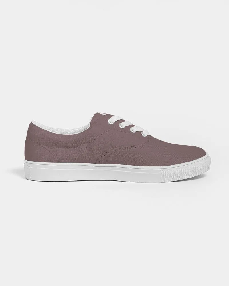 Medium Dark Pink Brown Women's Canvas Sneakers | Women's | Medium Dark Pale Pastel Pink Brown | C0M30Y15K60