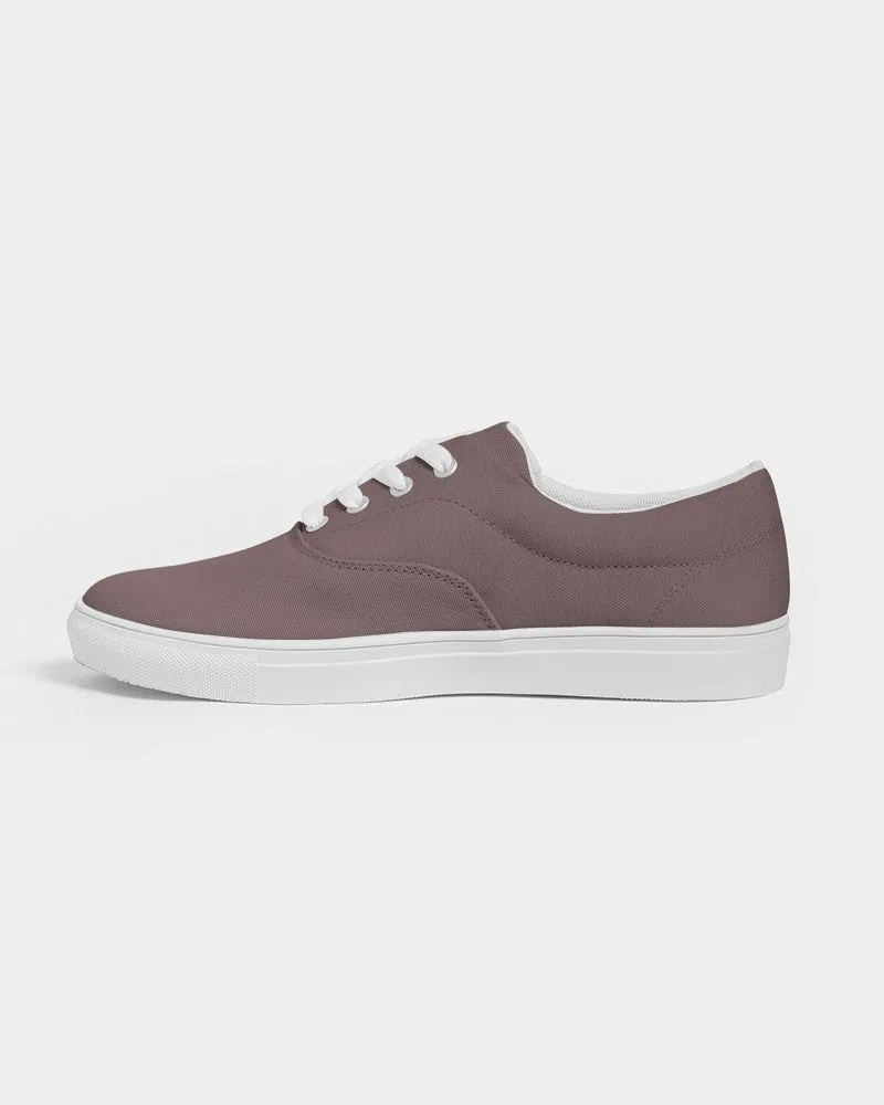 Medium Dark Pink Brown Women's Canvas Sneakers | Women's | Medium Dark Pale Pastel Pink Brown | C0M30Y15K60