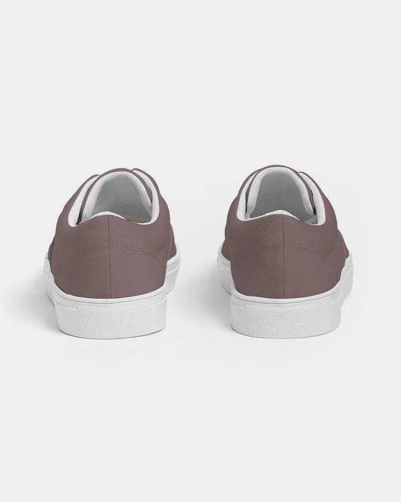 Medium Dark Pink Brown Women's Canvas Sneakers | Women's | Medium Dark Pale Pastel Pink Brown | C0M30Y15K60